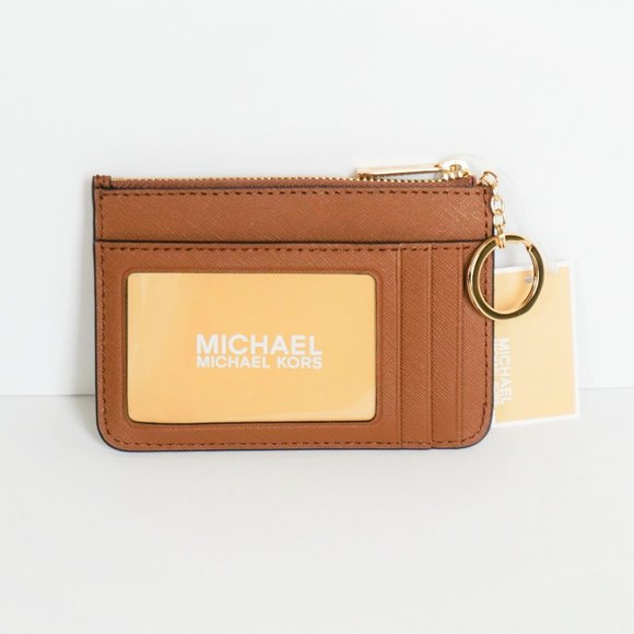 Michael Kors JST S Coin Pouch ID Wallet Brown - Picture 3 of 8
